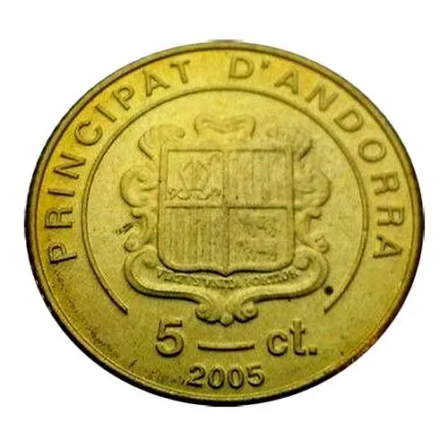 5 сантимов 2005, смерть Папы Иоанна Павла II [Андорра]