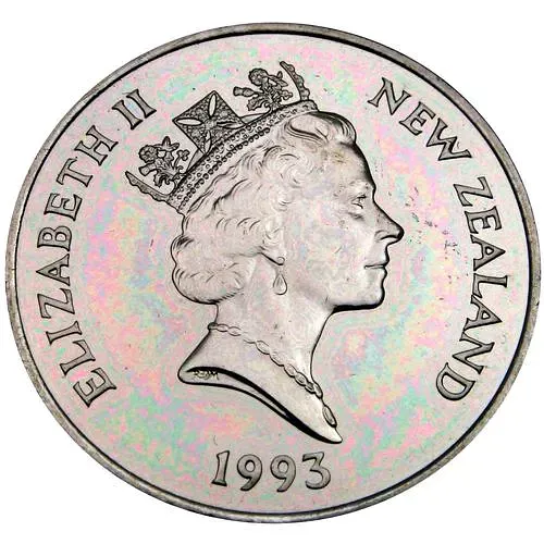 5 долларов 1993, 40 лет коронации Королевы Елизаветы II [Новая Зеландия]