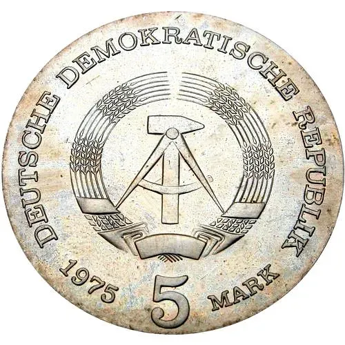 5 марок 1975, Манн [Германия / ГДР]