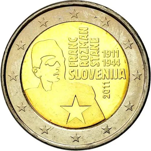 2 евро 2011, 100 лет со дня рождения Франца Розмана - Стане [Словения]