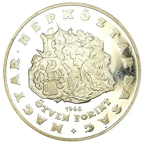 50 Forint 1966, 400th Anniversary of the Death of Miklós Zrínyi [Hungary]