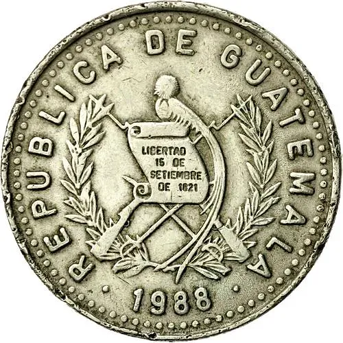 25 сентаво 1988 [Гватемала]