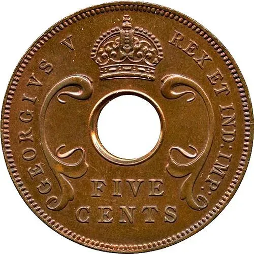 5 центов 1934 [Восточная Африка]