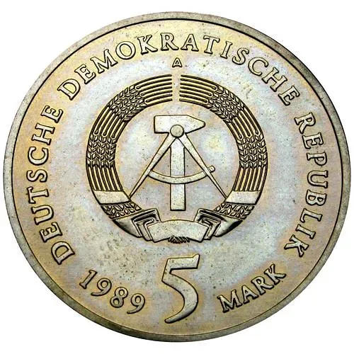 5 марок 1989, Цвиккау [Германия / ГДР]