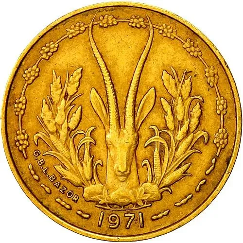 5 франков 1971 [Западная Африка (BCEAO)]