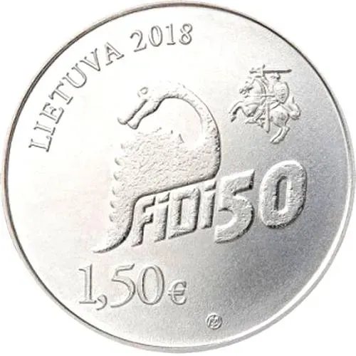 1½ евро 2018, 50 лет Дню физиков в Вильнюсском Университете [Литва]