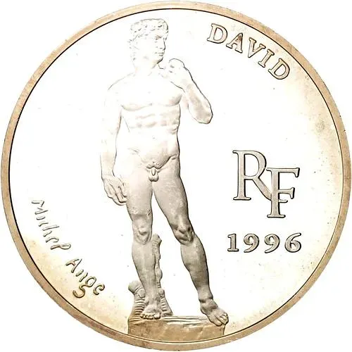 10 франков 1996, Сокровища европейских музеев - Давид /Микеланджело/ [Франция]