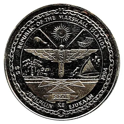 5 долларов 1994, Героям высадки в Нормандии [Маршалловы Острова]