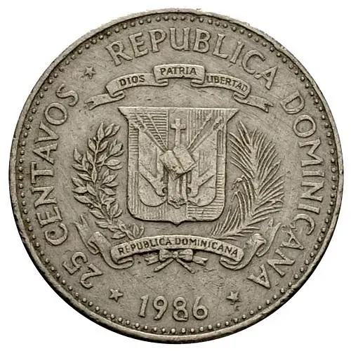 25 сентаво 1983-1987 [Доминикана / Доминика]