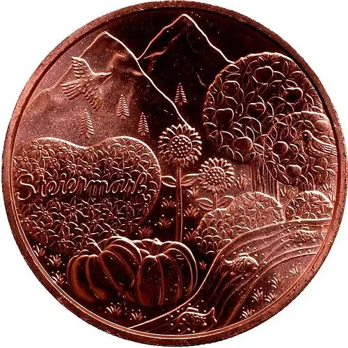 10 евро 2012, Земли Австрии - Штирия, Медь [Австрия]