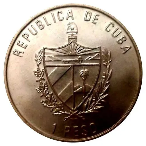 1 песо 2004, сапсан [Куба]