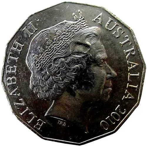 50 центов 2010, герб [Австралия]