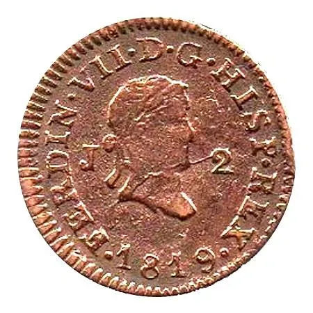 2 мараведи 1817-1821 [Испания]