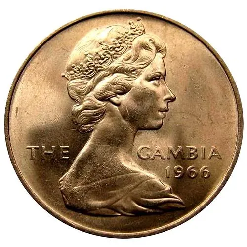 2 шиллинга 1966 [Гамбия]