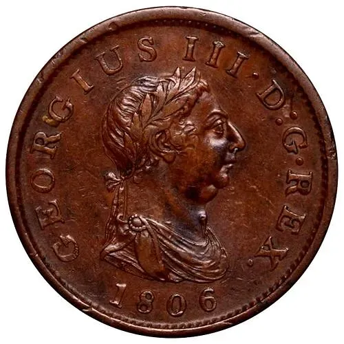 1 пенни 1806-1807 [Великобритания]