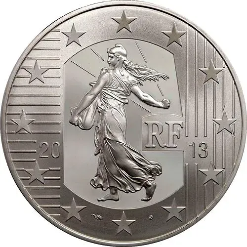 10 евро 2013, 40 лет фабрике в Пессаке [Франция]