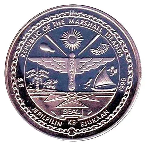 5 долларов 1996, Классические автомобили - 1964 Ford Mustang [Маршалловы Острова]