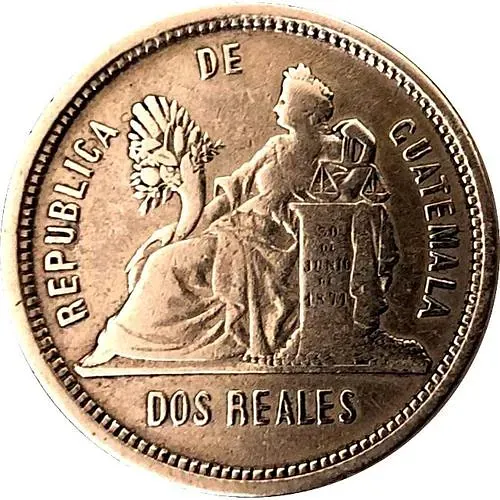 2 реала 1881 [Гватемала]