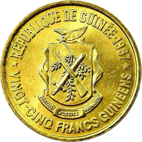 25 франков 1987 [Гвинея]