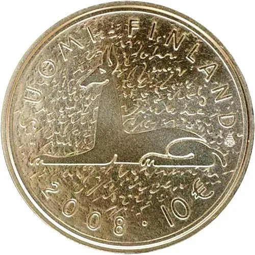 10 евро 2008, 100 лет со дня рождения Мика Тойми Валтари [Финляндия]