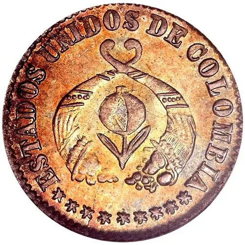 ½ десимо 1863-1865 [Колумбия]