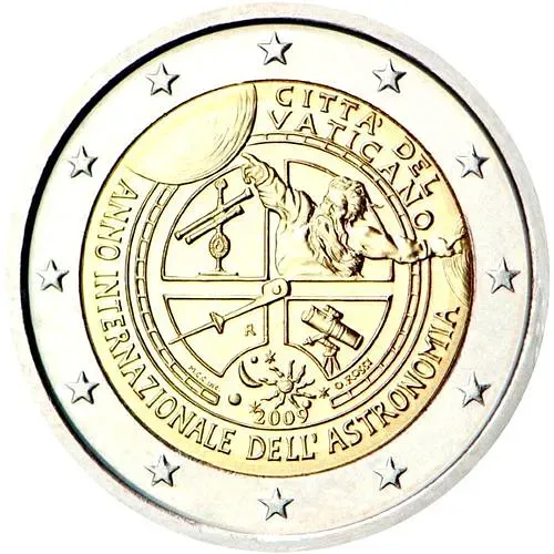 2 евро 2009, Международный год астрономии [Ватикан]