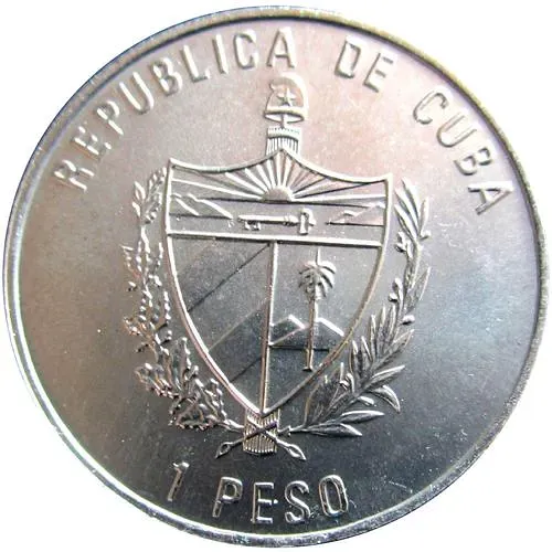 1 песо 2001, Плайя-Хирон [Куба]