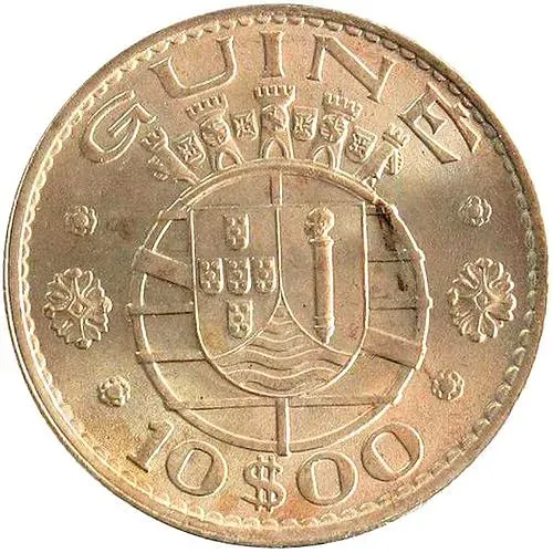 10 эскудо 1973 [Гвинея-Бисау / Гвинея]