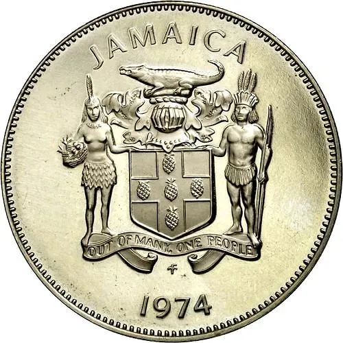 25 центов 1974 [Ямайка]