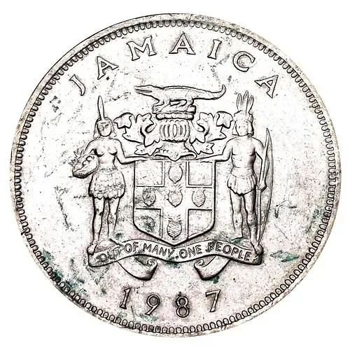 25 центов 1987 [Ямайка]