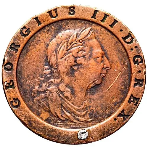 2 пенса 1797 [Великобритания]