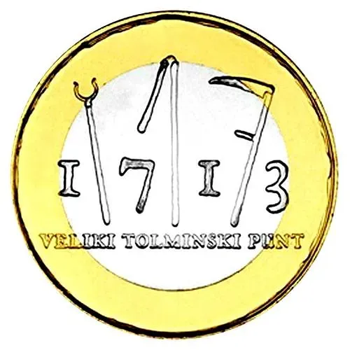 3 евро 2013, 300 лет крестьянскому восстанию в Толмино [Словения]