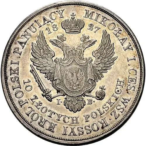 10 злотых 1827, IB proof