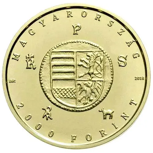 2000 Forint 2018, Albert Habsburg's Gold Florin [Hungary]
