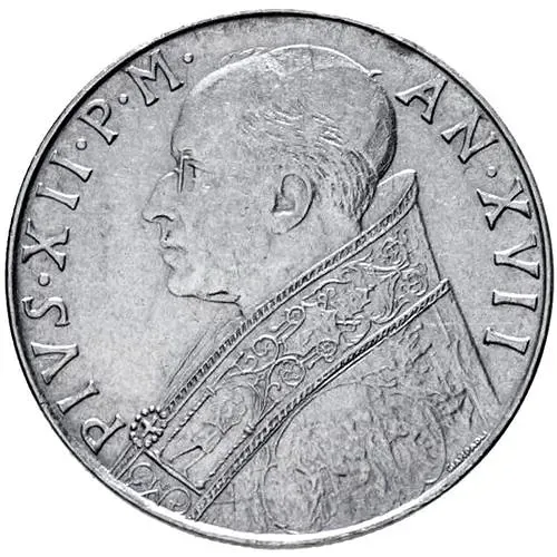 100 лир 1955 [Ватикан]