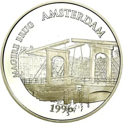 100 франков 1996, Памятники архитектуры - Магере-Брюг, Амстердам [Франция]