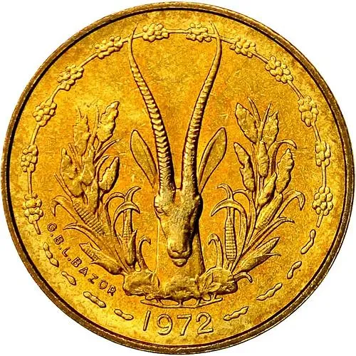 5 франков 1972 [Западная Африка (BCEAO)]