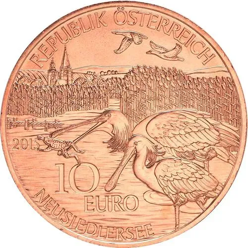 10 евро 2015, Земли Австрии - Бургенланд, Медь [Австрия]