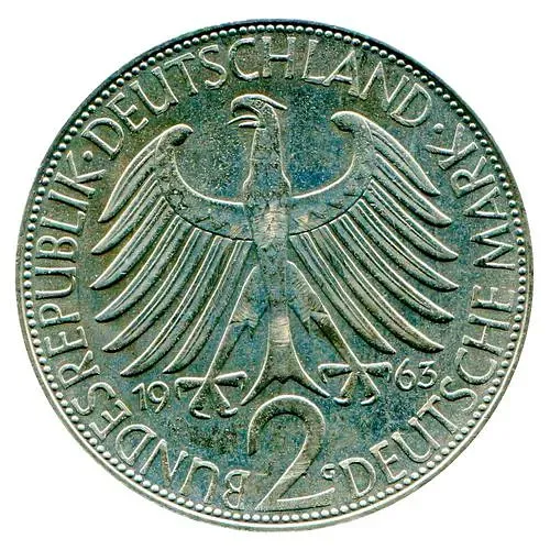 2 Marks 1963, G, Max Planck [Germany]