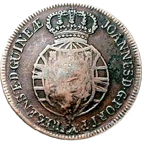 4 Macutas 1815-1816, Overstrike on 2 Macutas [Angola]