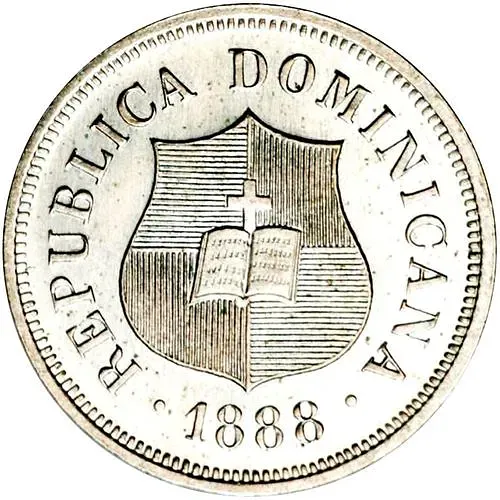 1¼ сентаво 1882-1888 [Доминикана / Доминика]
