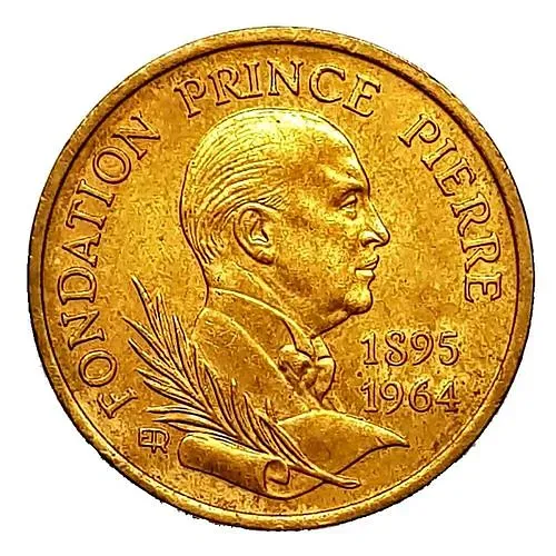 10 франков 1989, 25 лет со дня смерти Принца Пьера [Монако]