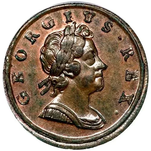 ½ пенни 1717-1719 [Великобритания]