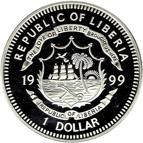 1 доллар 1999, Защита морской жизни [Либерия]
