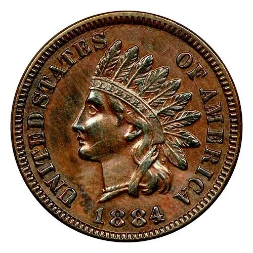1 цент 1884, Indian Head Cent [США]