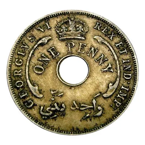 1 пенни 1937, H, знак монетного двора: "H" - Хитон, Бирмингем [Британская Западная Африка]