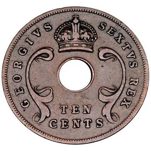 10 центов 1951 [Восточная Африка]