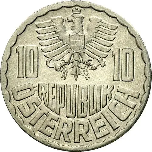 10 грошей 1968 [Австрия]
