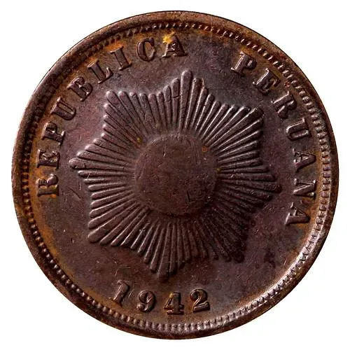2 сентаво 1942 [Перу]