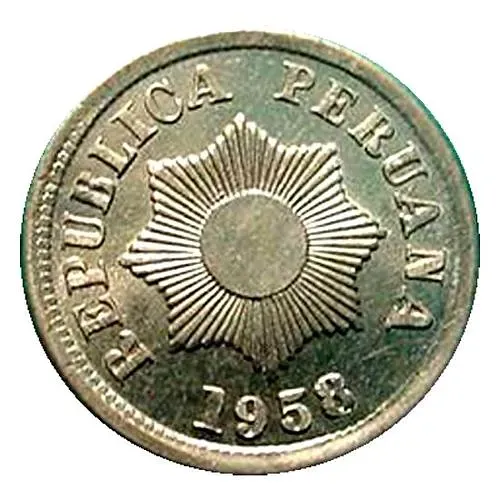2 сентаво 1958 [Перу]